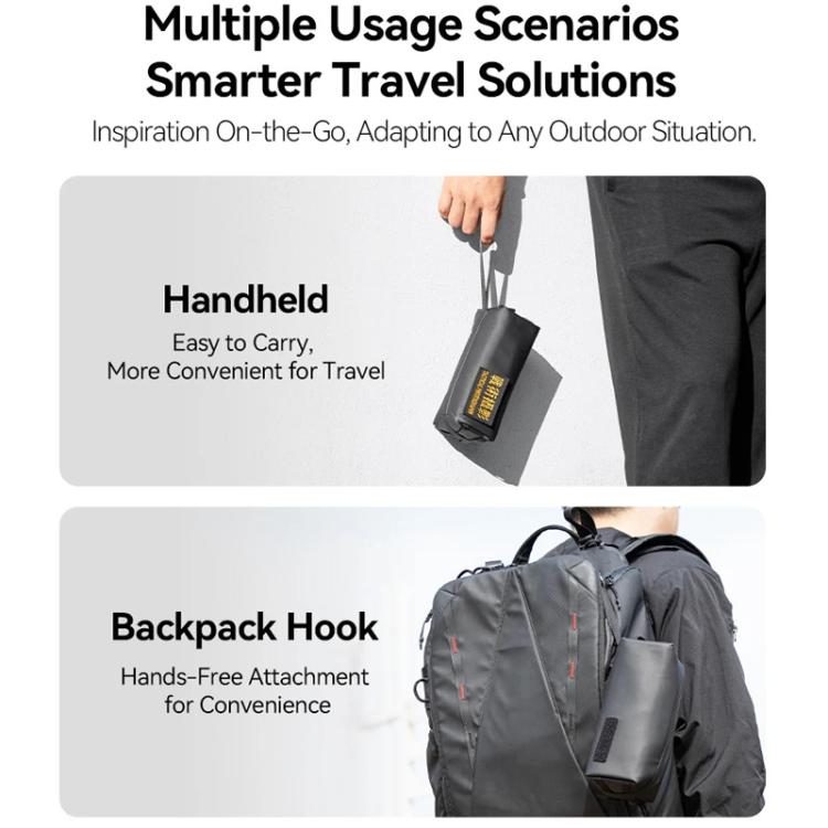 For DJI Osmo Pocket 3 Creator Combo TELESIN Universal Portable Storage Bag Carrying Case(Black) - free shipping - PMC Jewellery - Order now!
