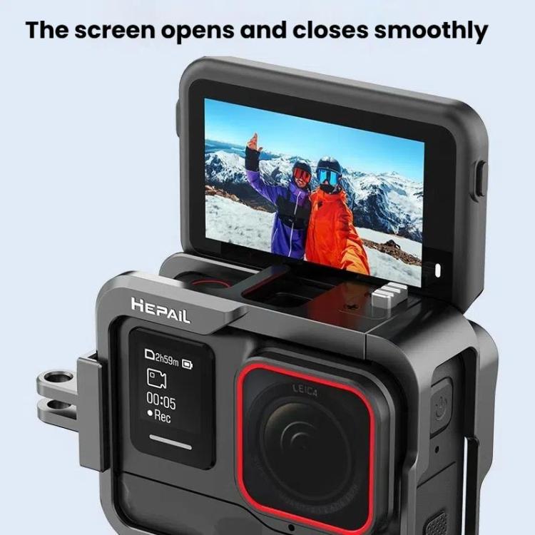 For Insta360 Ace Pro HEPAIL AC-26 Metal Rabbit Cage Camera Frame Accessories - free shipping - PMC Jewellery - Order now!