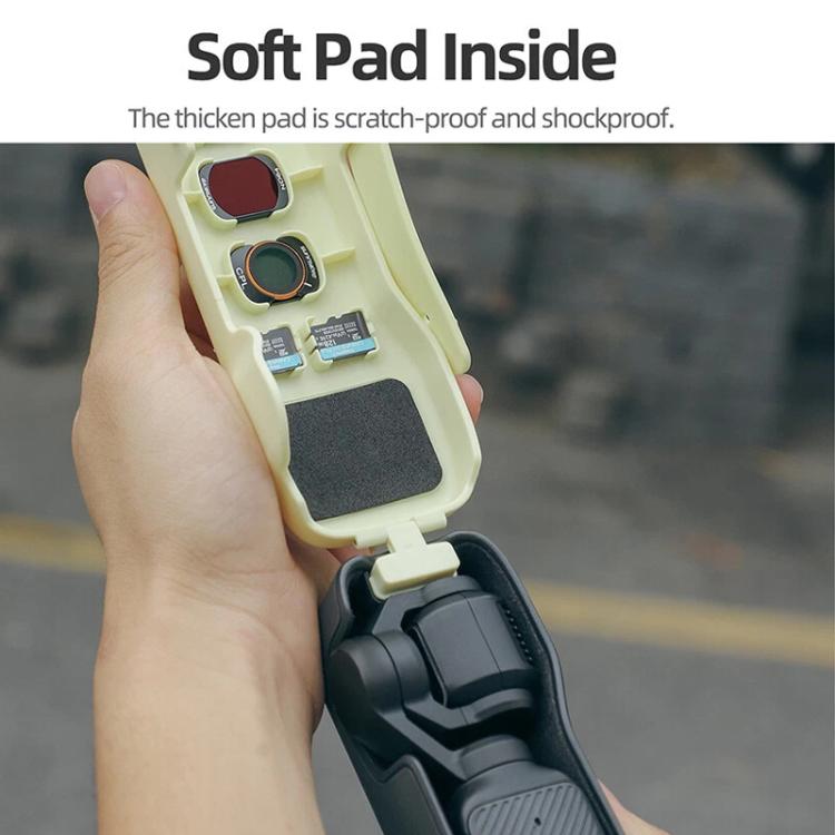 For DJI Osmo Pocket 3 Sunnylife OP3-K990 Protective Cover Body Filter Storage Top Cover Protective Case(Gray)