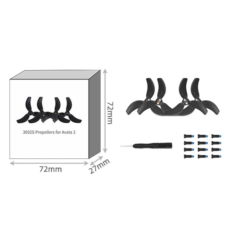 For DJI Avata 2 Sunnylife 3032S 2pairs Propellers(Blue) - free shipping - PMC Jewellery - Order now!