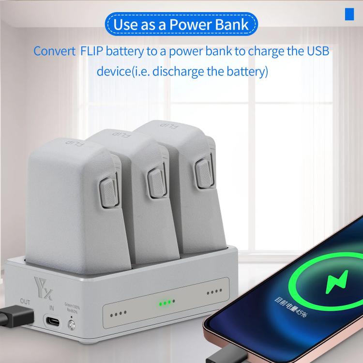 For DJI Flip YX 3-Way Charger Bidirectional Battery Management System - free shipping - PMC Jewellery - Order now!