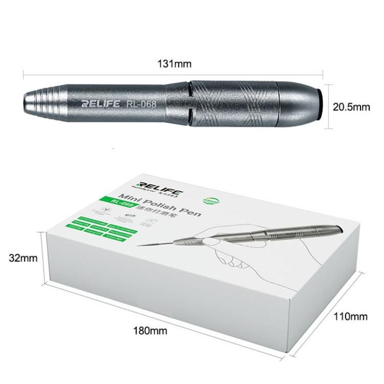 RELIFE RL-068 Speed-adjustable Handheld Grinding Pen Rust Removal Polishing Motherboard Repair Electric Grinder - free shipping - PMC TechLife - Order now!