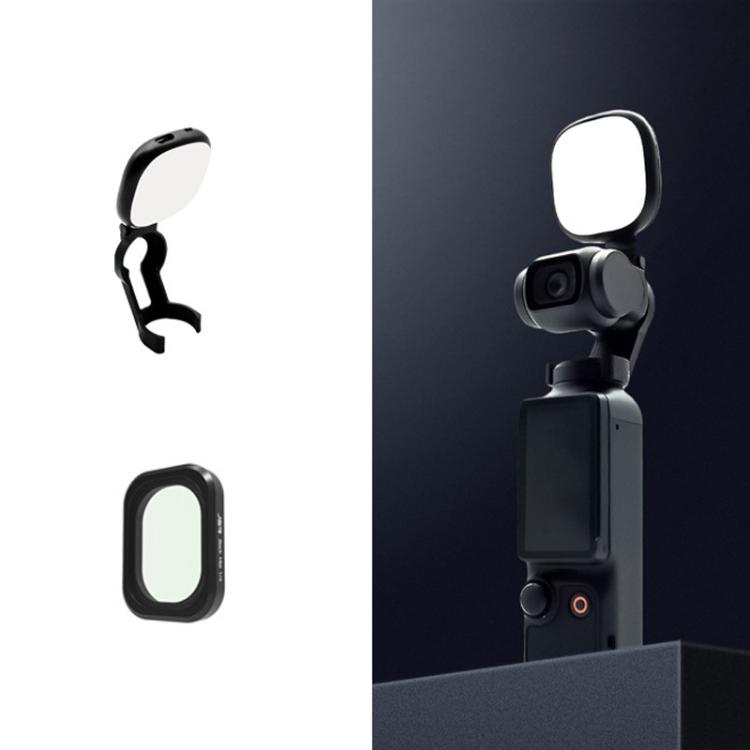 For DJI Osmo Pocket 3 JSR Fixed Frame Head Fill Light, Spec: With Black Soft 1/4 Filter - free shipping - PMC Jewellery - Order now!