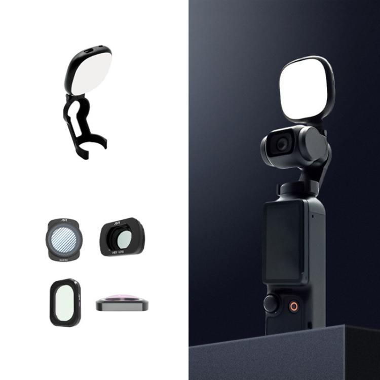 For DJI Osmo Pocket 3 JSR Fixed Frame Head Fill Light, Spec: With Wide Angle 4 In 1 - free shipping - PMC Jewellery - Order now!