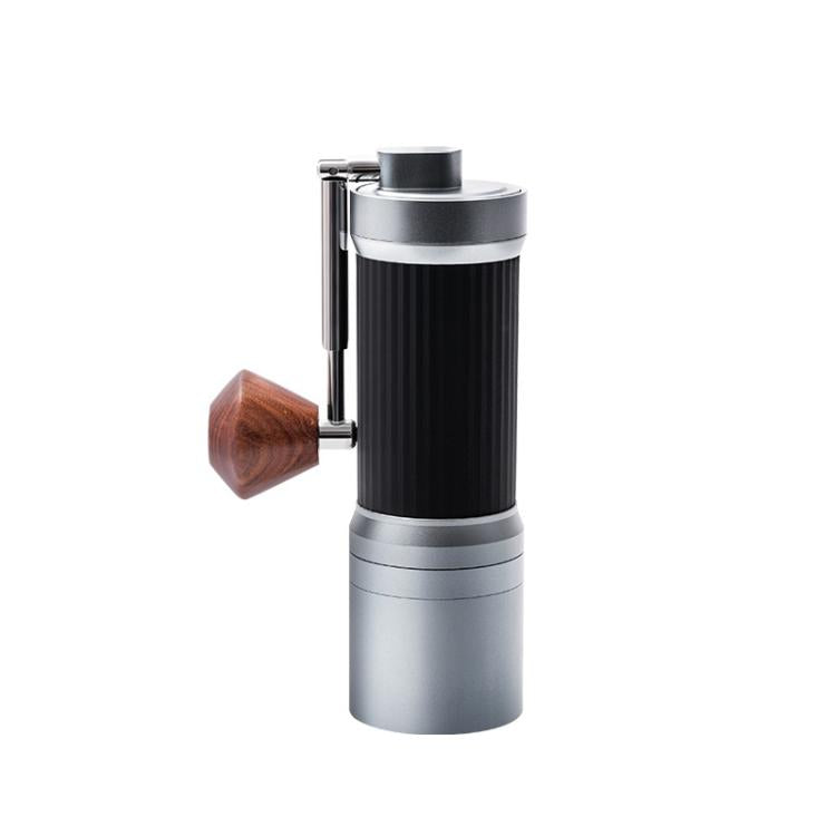 Seven Stars Manual Coffee Grinder CNC Stainless Steel Burr Foldable Hand Crank Mill for Coffee Beans(Silver)