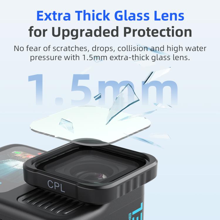 aMagisn AP26 Filter For GoPro HERO13 Black / 12 Black / 11 Black / 10 Black / 9 Black / 11Mini Black, Spec: UV - free shipping - PMC Jewellery - Order now!