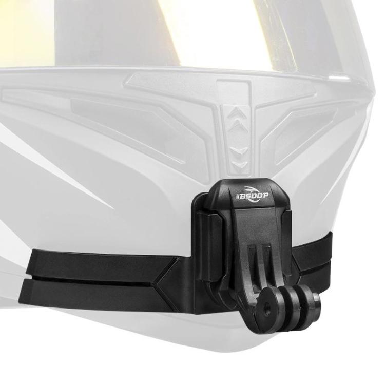BSDDP Universal Motorcycle Helmet Mount for Action Cameras Fits Curved/Flat Surfaces(Black) - free shipping - PMC Jewellery - Order now!