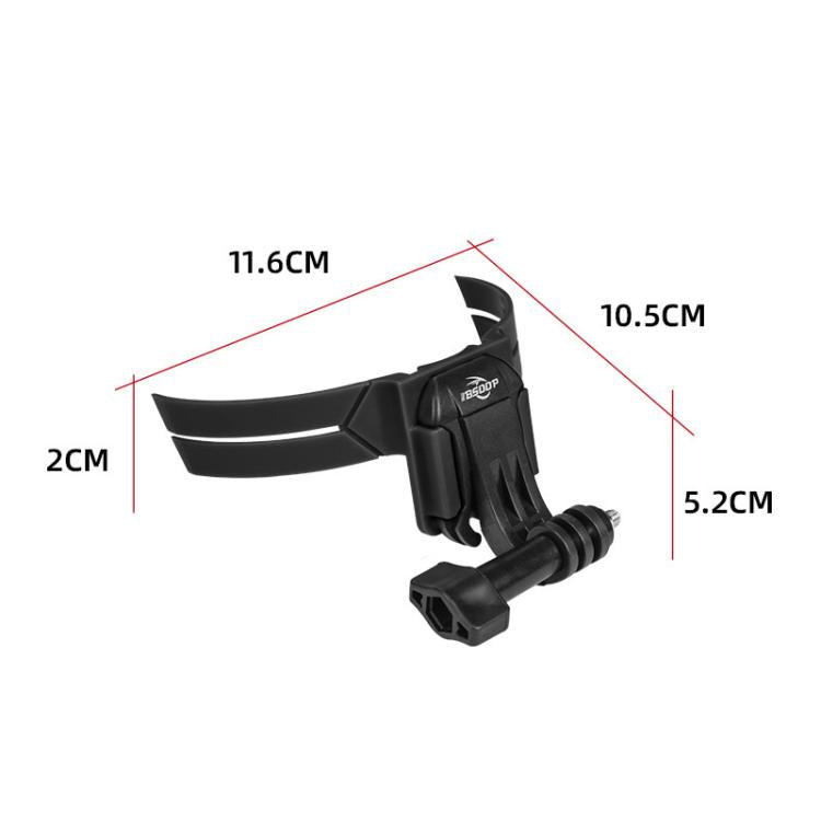 BSDDP Universal Motorcycle Helmet Mount for Action Cameras Fits Curved/Flat Surfaces(Black) - free shipping - PMC Jewellery - Order now!