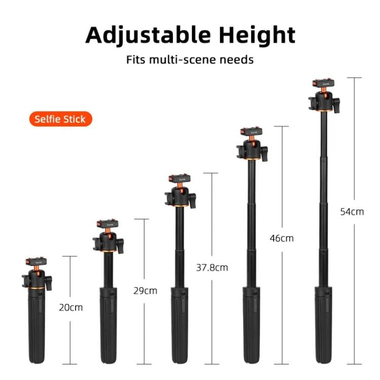 Flymile 20-54cm Magnetic Quick-Release Tripod for Insta360 Ace Pro 2/X5/X4/X3/X2/Ace Pro/Ace(Black) - free shipping - PMC Jewellery - Order now!