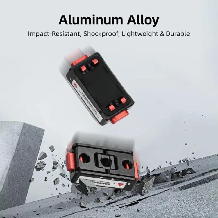 Flymile Magnetic Quick-Release Base 1/4 Inch Thread Foldable Extension Kit for Insta360 Ace Pro 2/Ace Pro/Ace/X5/X4/X3/X2(Black) - free shipping - PMC Jewellery - Order now!