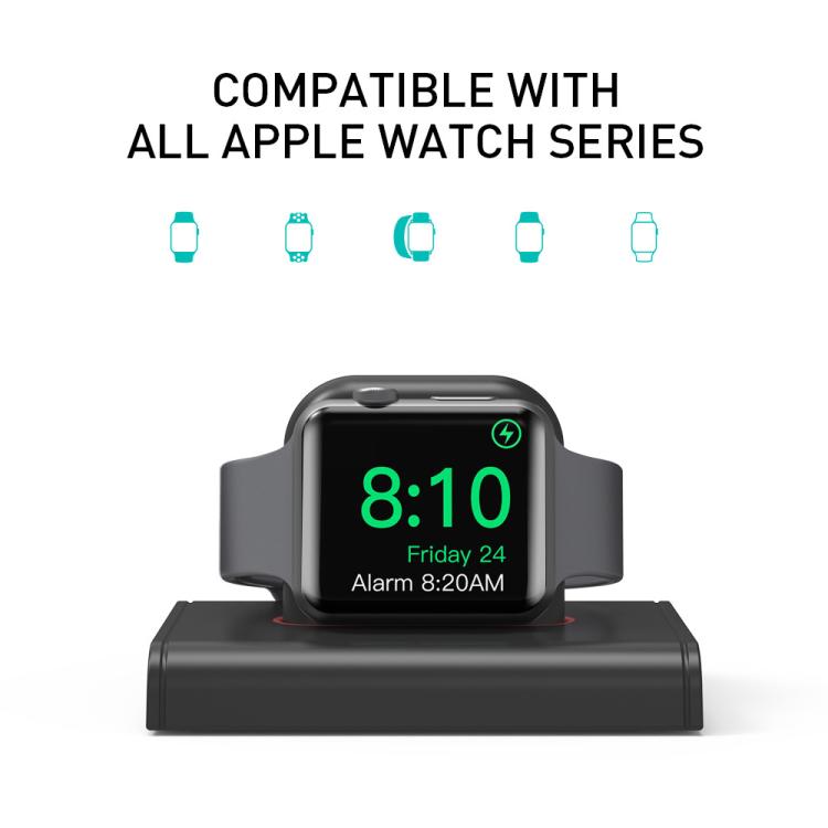 For Apple Watch / Earphone AhaStyle PT117-1 Charging Dock Plastic Storage Stand Without Charger(Black) - free shipping - PMC Jewellery - Order now!