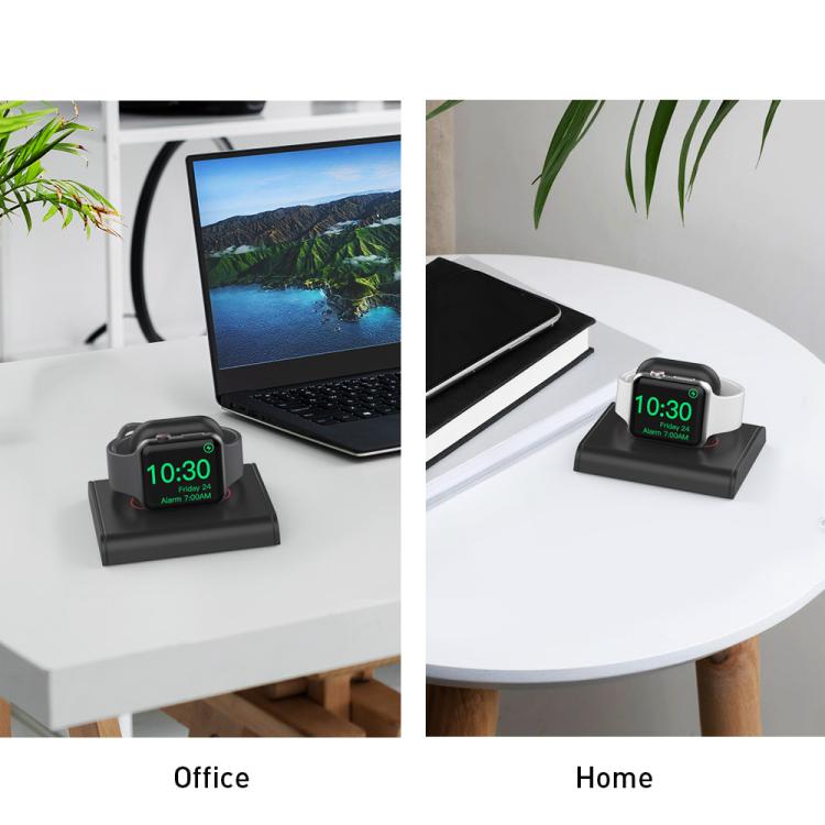 For Apple Watch / Earphone AhaStyle PT117-1 Charging Dock Plastic Storage Stand Without Charger(Black) - free shipping - PMC Jewellery - Order now!