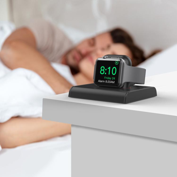 For Apple Watch / Earphone AhaStyle PT117-1 Charging Dock Plastic Storage Stand Without Charger(Black) - free shipping - PMC Jewellery - Order now!