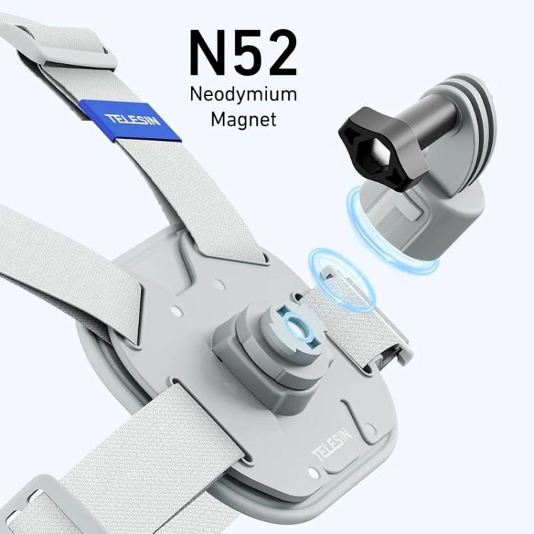 TELESIN S2-CGP-01GY Universal Action Camera Chest Belt Bracket Quick Release Chest Strap Mount(Gray) - free shipping - PMC Jewellery - Order now!