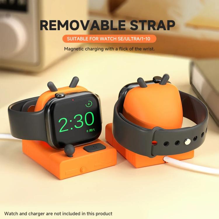 For Apple Watch Desktop Stand Silicone Base, Without Charger(Orange) - free shipping - PMC Jewellery - Order now!