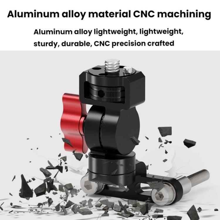 1/4 Front Rear Adjustment Bicycle Stem Camera Mount Cycling Front Light Bracket For Shooting - free shipping - PMC Jewellery - Order now!