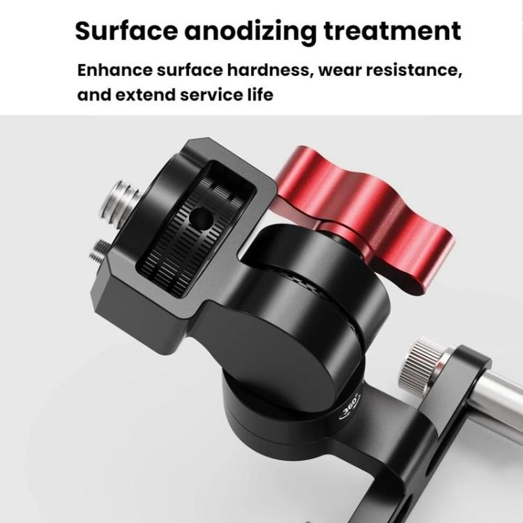 3 Card 360 Degree Damping Rotation Adjustment Bicycle Stem Camera Mount Cycling Front Light Bracket For Shooting - free shipping - PMC Jewellery - Order now!