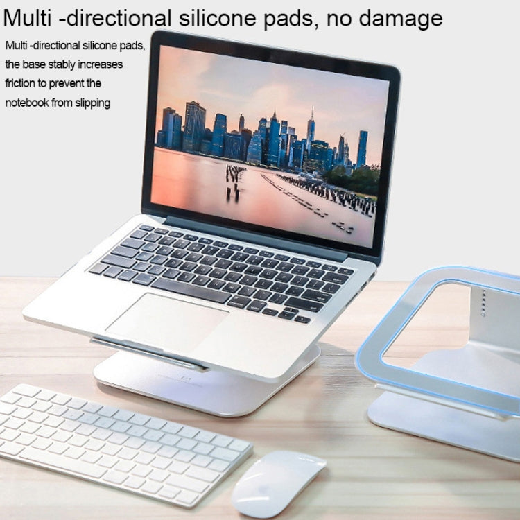 Height Adjustable Aluminum Alloy Laptop Cooling Stand 360 Rotation Ergonomic 10-17 inch Notebook Holder for MacBook Air Pro - free shipping - PMC Jewellery - Order now!