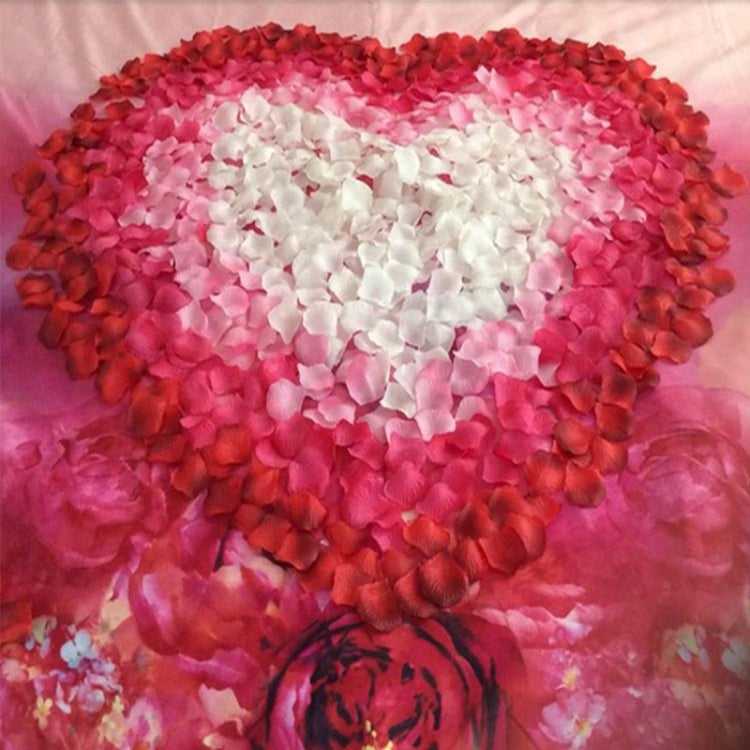 1000pcs / 10 Pack Artificial Wedding Rose Petals Flowers Wedding Decorations(White)