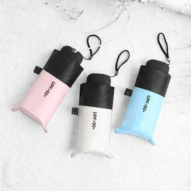 Mini Portable Umbrella Rain Women Windproof Durable 5 Folding Sun Umbrellas(Green) - free shipping - PMC Jewellery - Order now!
