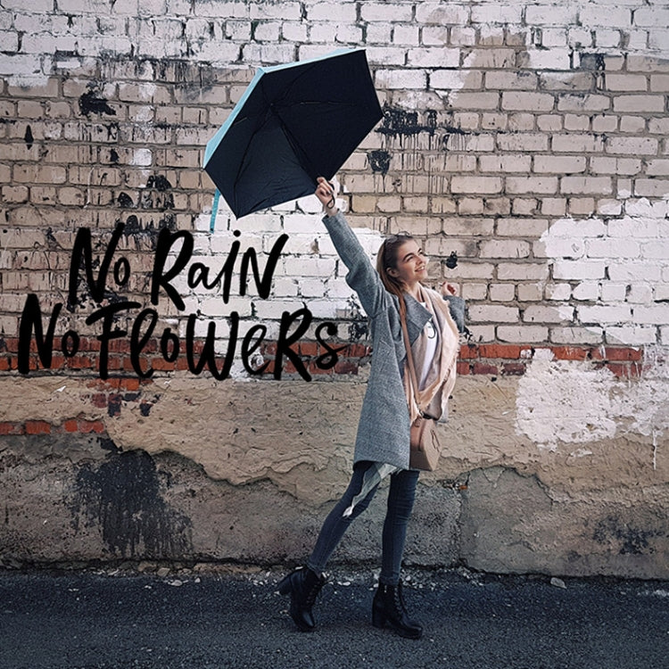 Mini Portable Umbrella Rain Women Windproof Durable 5 Folding Sun Umbrellas(Green) - free shipping - PMC Jewellery - Order now!