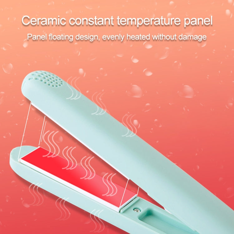 Mini Professional Hair Tools Smoothing Corrugated Travel Straightening Irons(White Rabbit)