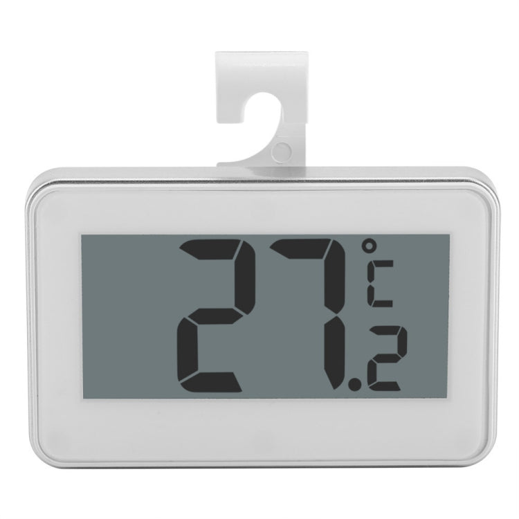 Large LCD Refrigerator Thermometer with Adjustable Stand Magnet Digital Thermometer(White)