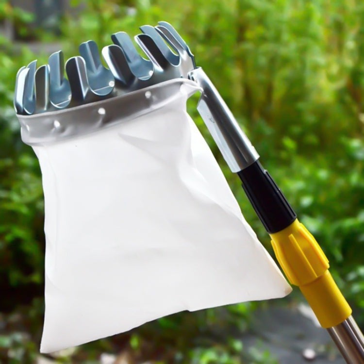 Metal Fruit Picker Convenient Fabric Orchard Gardening Apple Peach High Tree Picking Tools