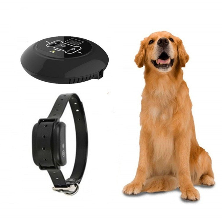 Electronic Fence Wireless Pet Training Device Bark Stop, Plug Type:AU Plug(With 1 Collar)