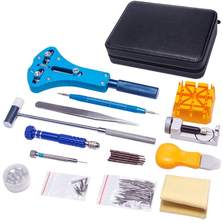 143 in 1 Watch Remover Watch Repair Tool PU Storage Bag Set(Black) - free shipping - PMC Jewellery - Order now!