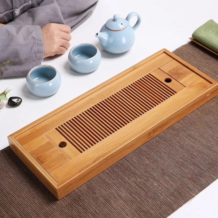 Bamboo Tea Trays Kung Fu Tea Accessories Tea Tray Table With Drain Rack(primary color) - Tea Trays by PMC Jewellery | Online Shopping South Africa | PMC Jewellery | Buy Now Pay Later Mobicred