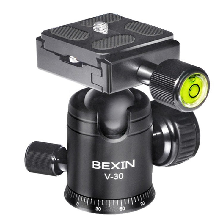 BEXIN 360 Degree Rotation Aluminum Alloy Tripod 30mm Ball Head with Quick Release Plate - free shipping - PMC Jewellery - Order now!