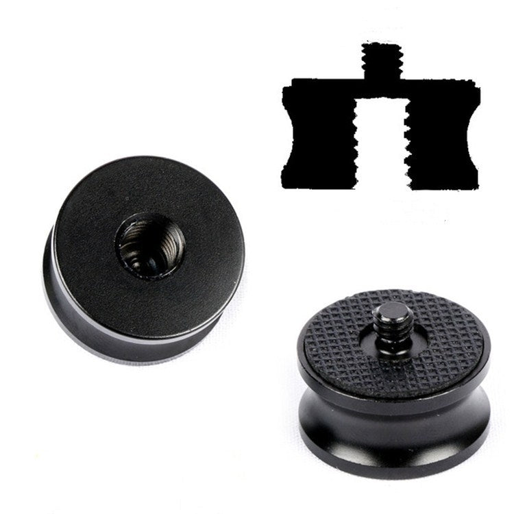 3 PCS 3/8 inch Female to 1/4 inch Male Screw Aluminum Alloy Adapter - by BEXIN | Online Shopping South Africa | PMC Jewellery