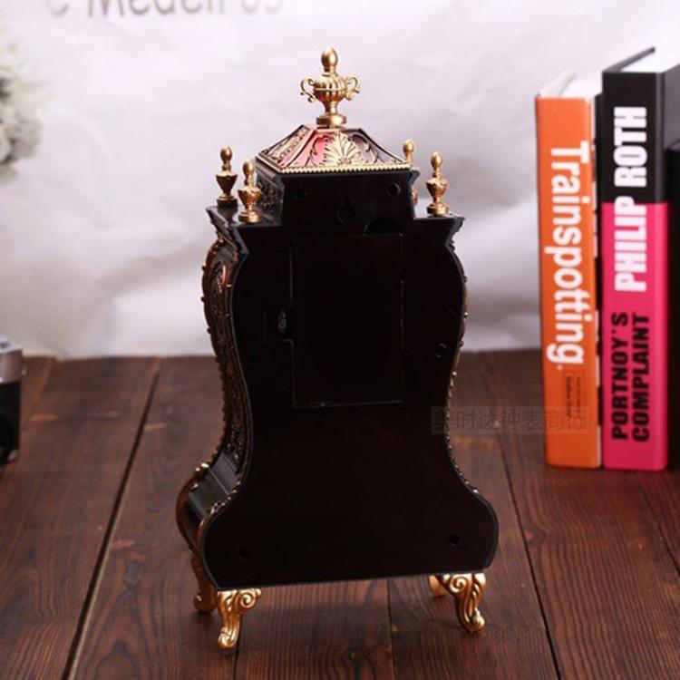 Vintage Clock Classical Royalty Sitting Room TV Cabinet Desk Imperial Furnishing Creative Sit Pendulum Clock(Brown) - free shipping - PMC Jewellery - Order now!