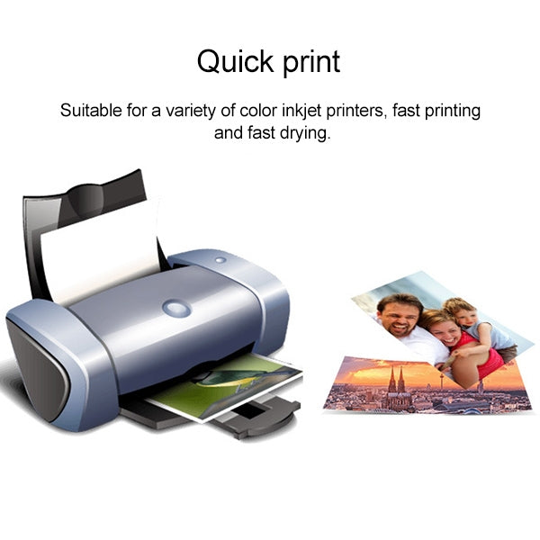 100 PCS 6 Inch Inkjet Printing Paper Photo Paper Color Single-Sided Coated Printing Highlight Water-resistant Luminous Paper