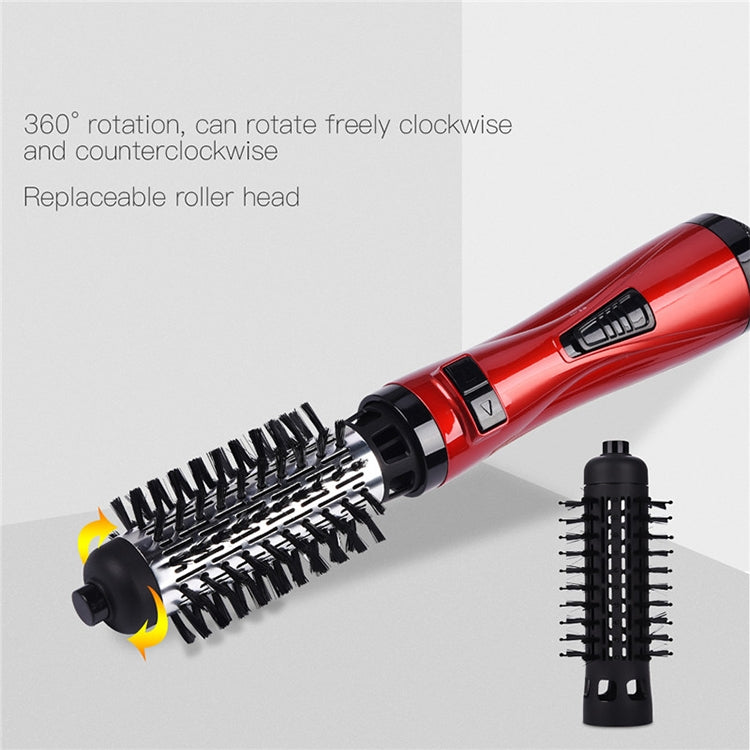 360 Degrees Rotation Electric Hair Dryer Brush Professional Hair Blow Dryer Comb Electric Hair Curler, Random Color Delivery, EU Plug