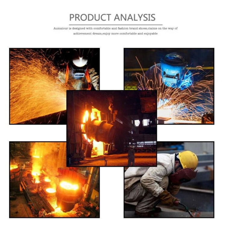 Full Leather Electric Welding Apron High Temperature Fireproof Star Splash Protective Clothing(Orange) - Protective Clothing by PMC TechLife | Online Shopping South Africa | PMC TechLife