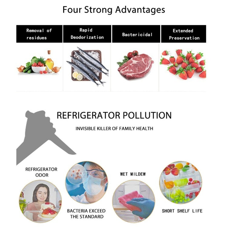 ZC-168 Refrigerator Car Active Oxygen Ozone Disinfection Sterilization Deodorization Purification Mini Air Purifier