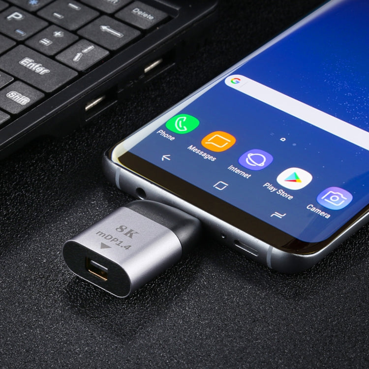 Type-C Male To MiniDP 1.4 Adapter, Support 3D Visual Effects - by PMC Jewellery | Online Shopping South Africa | PMC Jewellery | Buy Now Pay Later Mobicred