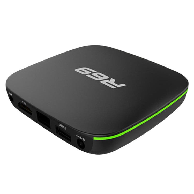 R69 1080P HD Smart TV BOX Android 4.4 Media Player with Remote Control, Quad Core Allwinner H3, RAM: 1GB, ROM: 8GB, 2.4G WiFi, LAN, UK Plug