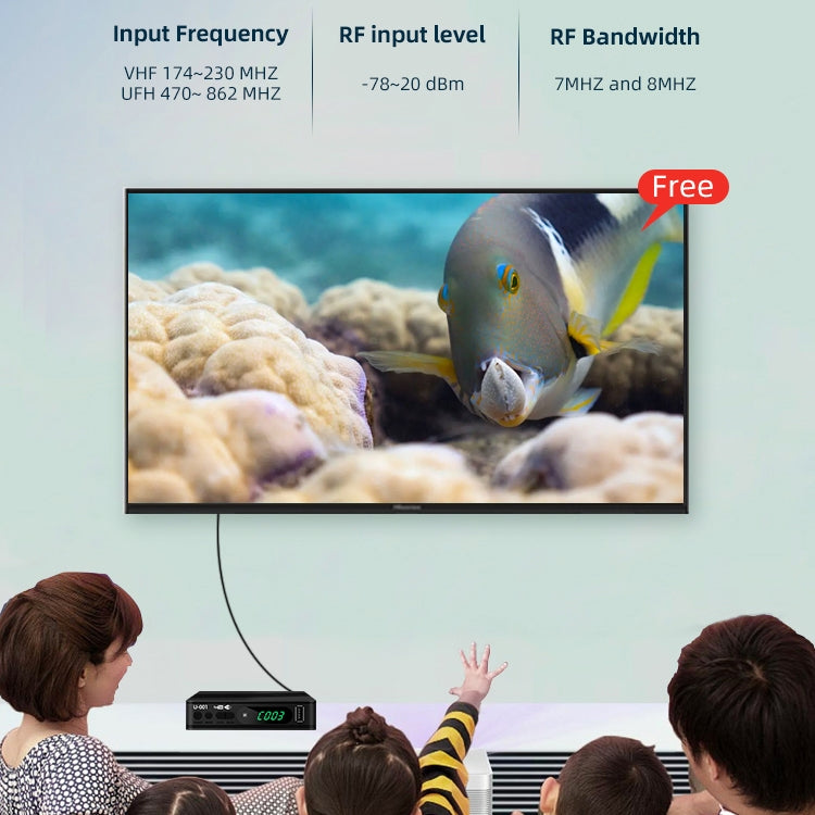 T15-T2 1080P Full HD DVB-TC/C Receiver Set-Top Box, EU Plug - DVB-T & Analog Solutions by PMC Jewellery | Online Shopping South Africa | PMC Jewellery | Buy Now Pay Later Mobicred