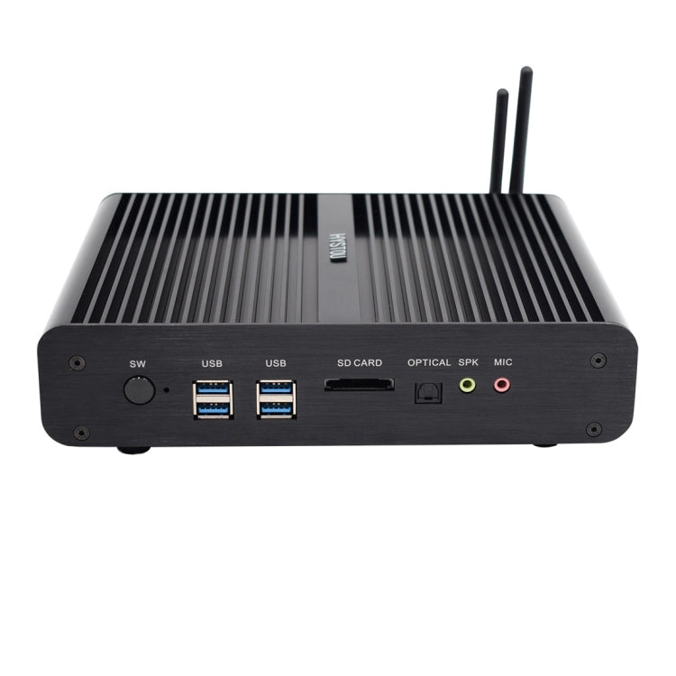 HYSTOU P05B-I7-5500U-2C Fanless Mini PC Intel Core i7 5500u Processor Quad Core up to 2.4GHz, RAM: 8G, ROM: 256G, Support Win 7 / 8 / 10 / Linux(Black) - free shipping - PMC Jewellery - Order now!