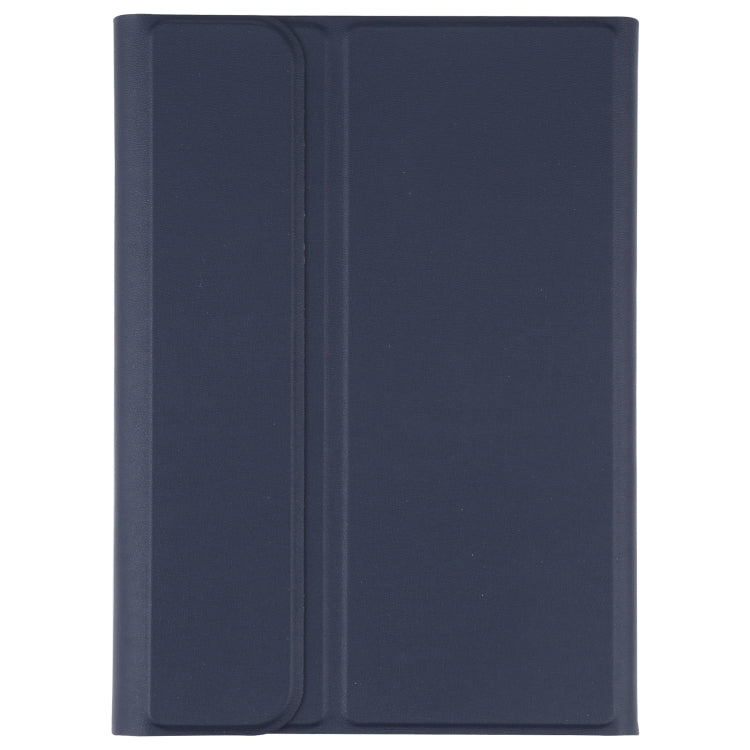 A06 Detachable Lambskin Texture Ultra-thin TPU Bluetooth Keyboard Leather Tablet Case with Stand For iPad mini 6 / mini 7 (Blue)
