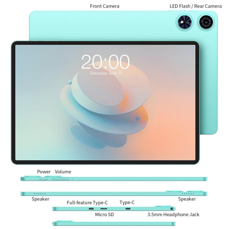 Teclast P50AI WiFi Tablet PC, 6GB+128GB, 11 inch Android 15 Allwinner A733 Octa Core with NPU - free shipping - PMc TechLife - Order now!