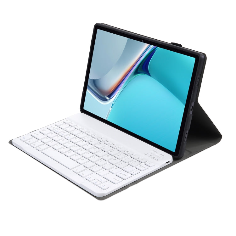 AW11 Detachable Lambskin Texture Ultra-thin TPU Bluetooth Keyboard Leather Tablet Case with Stand For Huawei MatePad 11 2021(Gold)