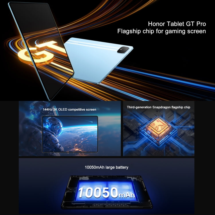 Honor Pad GT Pro WiFi Tablet PC, 12.3 inch 8GB+256GB MagicOS 8.0.1 Qualcomm Snapdragon 8s Gen 3 Octa Core (White) - free shipping - PMC Jewellery - Order now!