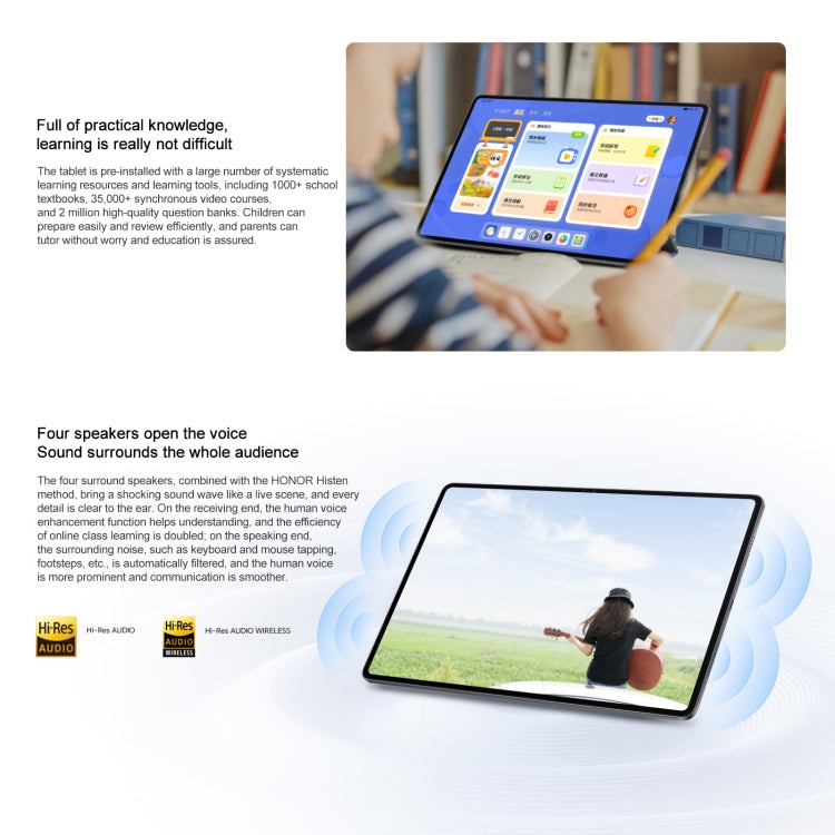 Honor Pad X9 WiFi Tablet PC, 11 inch 8GB+128GB MagicOS 8.0 Qualcomm Snapdragon 680 Octa Core (Grey)