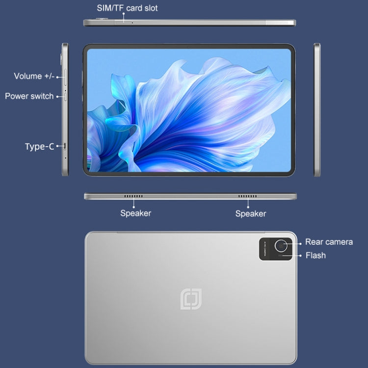 Jumper EZpad M10 Pro Tablet PC, 6GB+128GB, 10.36 inch Android 14 OS Unisoc T606 Octa Core Network: 4G, US Plug