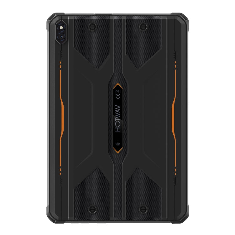 HOTWAV Tab R8 IP68/IP69K Rugged Tablet, 4GB+128GB, 10.1 inch Android 14 Unisoc T606 Octa Core 4G Network, Global Version with Google Play, EU Plug (Black+Orange)