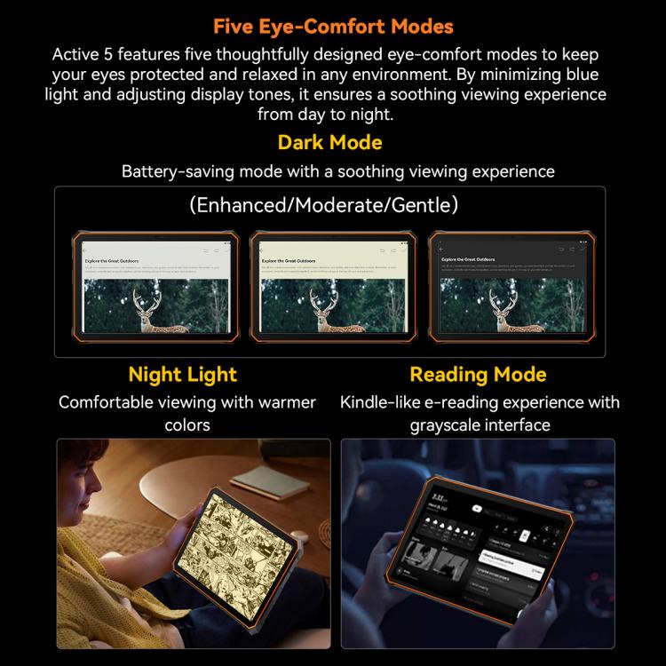Blackview Active 5 4G Rugged Tablet, 8GB+128GB, 8.68 inch Android 15 Unisoc UMS9230E T615 Octa Core, Global Version with Google Play (Orange) - free shipping - PMC Jewellery - Order now!